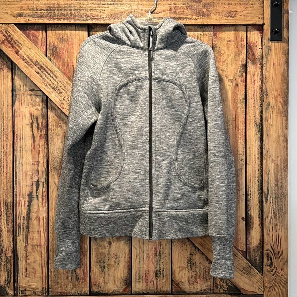 Lululemon Scuba hoodie Heather gray size 10